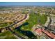 Aerial view of Sunbird Golf Resort neighborhood with green golf courses at 6331 S Cypress Point Dr, Chandler, AZ 85249