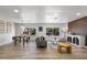 Bright, updated living room with hardwood floors and modern decor throughout the living space at 7836 E Juanita Ave, Mesa, AZ 85208
