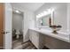 Beautiful bathroom featuring quartz countertops at 8260 E Arabian Trl # 257, Scottsdale, AZ 85258