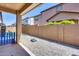 Covered back patio showcasing a spacious layout, perfect for entertaining and relaxation at 9916 E Texas Ave, Mesa, AZ 85212