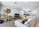 Open living room with modern furniture, a decorative plants, and natural light at 9916 E Texas Ave, Mesa, AZ 85212