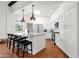 Kitchen with skylights features center island and stainless steel appliances at 13034 N 69Th St, Scottsdale, AZ 85254