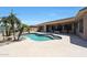 Backyard pool and patio area at 13458 W Coronado Rd, Goodyear, AZ 85395