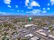 An aerial shot of the property's neighborhood, with nearby shopping and dining at 1435 E Rancho Dr, Phoenix, AZ 85014