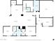 Detailed floor plan illustrating the layout of the house, including bedrooms, bathrooms, kitchen, and living areas at 1435 E Rancho Dr, Phoenix, AZ 85014