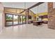 Open floor plan connecting the modern kitchen with the spacious living area, perfect for entertaining at 1435 E Rancho Dr, Phoenix, AZ 85014