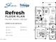 Floor plan showcases this 2 bedroom home with garage, kitchen, baths, den and great room at 1804 E Sattoo Way, Queen Creek, AZ 85140