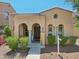 Beautiful single-story home with arched entry, tile roof, and well-maintained landscaping at 21155 W Green St, Buckeye, AZ 85396