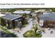 Preview of the upcoming Verado Marketplace, featuring shops, landscaping, and pedestrian-friendly areas for a lively community hub at 21155 W Green St, Buckeye, AZ 85396