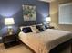 Serene bedroom featuring a luxurious bed with decorative pillows, bedside tables, and soft lamps at 2511 W Queen Creek Rd # 244, Chandler, AZ 85248