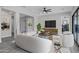 Bright living room featuring modern furniture, neutral tones, and ample natural light at 26643 S 169Th Pl, Queen Creek, AZ 85142