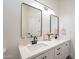 Double sink bathroom with modern fixtures, light countertops, and plenty of storage space at 2991 E Folley Pl, Chandler, AZ 85225