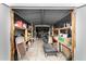 Organized storage shed featuring shelving and ample room at 3021 E Larkspur Dr, Phoenix, AZ 85032