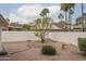 Xeriscaped backyard featuring desert landscaping, a view of the mountains, and a privacy fence at 3022 E Emile Zola Ave, Phoenix, AZ 85032