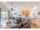 Spacious living room with hardwood floors, and an open floor plan great for entertaining at 3252 E Maldonado Dr, Phoenix, AZ 85042