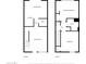 Detailed floorplan showcasing the layout of this two-story home at 3637 E Monterosa St # 3, Phoenix, AZ 85018