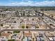 Expansive aerial shot of a neighborhood, showcasing the layout and surrounding areas at 5127 W Willow Ave, Glendale, AZ 85304