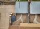 Aerial view of a backyard showcasing gravel landscaping and storage sheds at 5127 W Willow Ave, Glendale, AZ 85304