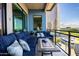 Relaxing balcony with comfortable seating, offering a stunning view of the city at 3131 N Central Ave # 6010, Phoenix, AZ 85012