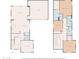 Two-story floor plan showcasing the layout of the first and second floors of the home at 3330 E Carla Vista Dr, Gilbert, AZ 85295