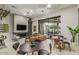 Modern resident lounge with comfortable seating, sleek fireplace, and stylish decor at 3330 S Gilbert Rd # 2021, Chandler, AZ 85286