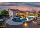 Inviting backyard features a pristine pool and a covered patio, perfect for outdoor entertaining at 4089 E Peach Tree Dr, Chandler, AZ 85249