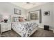 Bright bedroom with a cozy bed, side tables, and a large window offering natural light at 4089 E Peach Tree Dr, Chandler, AZ 85249