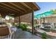 Covered back patio offering a relaxing outdoor space with nice backyard views at 4402 N 79Th Dr, Phoenix, AZ 85033