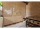 Outdoor patio with a retractable shade and gas grill for outdoor cooking at 520 N Stapley Dr # 181, Mesa, AZ 85203