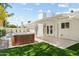 Backyard with a hot tub, patio and landscaping at 6351 E Waltann Ln, Scottsdale, AZ 85254