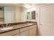 Spacious bathroom featuring double sinks and a large mirror at 650 E Myrtle Pass, Queen Creek, AZ 85140