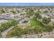Aerial view of the community, showcasing the neighborhood park with playground and green space at 720 W Gail Ct, Gilbert, AZ 85233