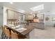 Modern kitchen featuring granite countertops, stainless steel appliances, and a skylight for natural light at 8228 E Oak St, Scottsdale, AZ 85257