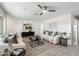 Well-lit living room with modern decor, comfortable seating, and an open, inviting atmosphere at 8228 E Oak St, Scottsdale, AZ 85257