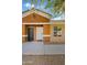 Inviting front doors of the home, featuring a well-maintained walkway and charming curb appeal at 854 S San Marcos Dr # A12, Apache Junction, AZ 85120