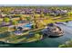 Beautiful view of the community lake, water park, and gazebo at 880 E Wimpole Ave, Gilbert, AZ 85297