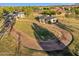 Aerial view of community park with walking paths and picnic gazebo, perfect for outdoor gatherings at 880 E Wimpole Ave, Gilbert, AZ 85297