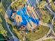 Bird's eye view of splash pad with water features, nearby gazebo, and scenic walking paths at 880 E Wimpole Ave, Gilbert, AZ 85297