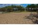 Community sand volleyball court surrounded by lush landscaping and walking path at 4088 N 309Th Cir, Buckeye, AZ 85396