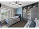 Well-designed bedroom with stylish decor, closet storage, and modern amenities at 5744 E Hedgehog Pl, Scottsdale, AZ 85266