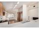 Modern kitchen with white countertops, light wood cabinets, and an open layout at 1905 E Palomino Dr, Gilbert, AZ 85296