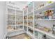 Organized walk-in pantry with ample shelving space for storage and kitchen supplies at 3466 E Hazeltine Way, Queen Creek, AZ 85142