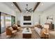Cozy living room showcasing a fireplace, contemporary furniture and natural light at 3323 N 81St St, Mesa, AZ 85207