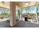Covered patio with outdoor hot tub and grill, great for entertaining at 5381 S Emerald Desert Dr, Gold Canyon, AZ 85118