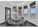 Stylish dining room with mountain views and elegant finishes, perfect for entertaining at 13209 N 17Th Pl, Phoenix, AZ 85022