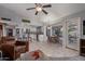 View of the kitchen and living room in a well designed home at 5008 E Nisbet Rd, Scottsdale, AZ 85254