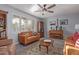 Cozy living room with neutral walls, wood floors, and natural light at 5008 E Nisbet Rd, Scottsdale, AZ 85254