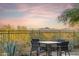 Outdoor patio with mountain views, ideal for dining and enjoying the natural desert landscape at 10811 E Acoma Dr, Scottsdale, AZ 85255
