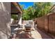 Cozy patio featuring built in grill and seating area at 113 S Ocean Dr, Gilbert, AZ 85233