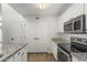 Bright kitchen with granite countertops, stainless steel appliances, and white cabinets at 11333 N 92Nd St # 2049, Scottsdale, AZ 85260